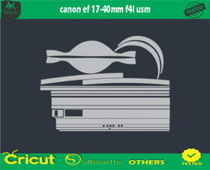 canon ef 17-40mm f4l usm Skin Vector Template