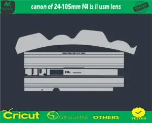 canon ef 24-105mm f4l is ii usm lens Skin Vector Template