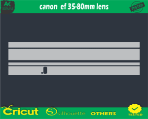 canon ef 35-80mm lens Skin Vector Template