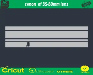 canon ef 35-80mm lens Skin Vector Template