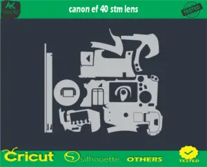 canon ef 40 stm lens Skin Vector Template