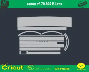 canon ef 70-300 IS Lens Skin Vector Template