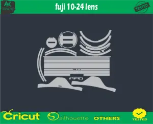 fuji 10-24 lens Skin Vector Template