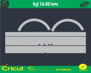 fuji 16-50 lens Skin Vector Template