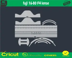 fuji 16-80 F4 lense Skin Vector Template