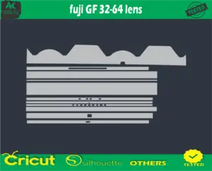 fuji GF 32-64 lens Skin Vector Template