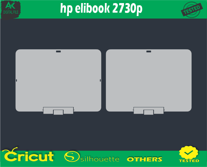 thumbnail image 2 of Silver Gray Vinyl Skin Cover Decal For HP EliteBook 2730P Laptop Lid 2 of 3