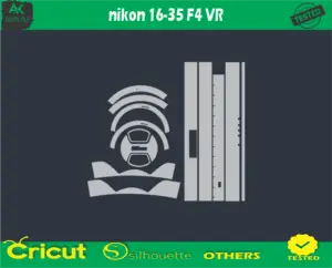 nikon 16-35 F4 VR Skin Vector Template