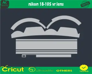 nikon 18-105 vr lens Skin Vector Template