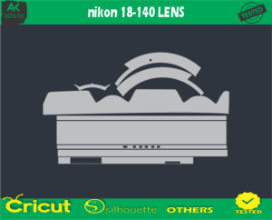 Nikon 18-140 LENS Skin Vector Template