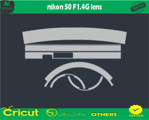 Nikon 50 F1.4G lens Skin Vector Template