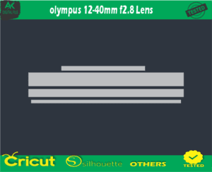 Olympus 12-40mm f2.8 Lens Skin Vector Template