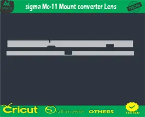 sigma Mc-11 Mount converter Lens Skin Vector Template