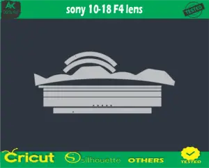 sony 10-18 F4 lens Skin Vector Template