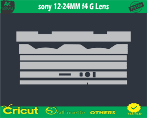 sony 12-24MM f4 G Lens Skin Vector Template