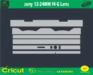 sony 12-24MM f4 G Lens Skin Vector Template