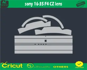 sony 16-35 F4 CZ lens Skin Vector Template