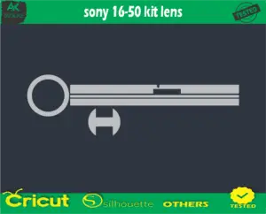 sony 16-50 kit lens Skin Vector Template