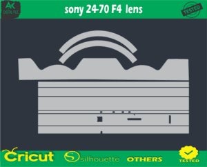 Sony 24-70 F4 lens Skin Vector Template