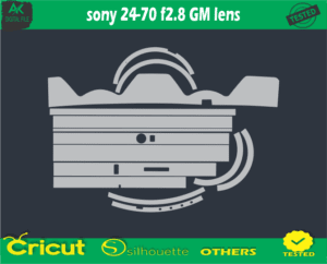 Sony 24-70 f2.8 GM lens Skin Vector Template