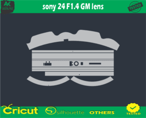 Sony 24 F1.4 GM lens Skin Vector Template