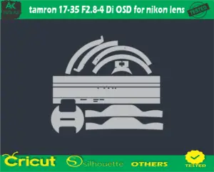 Tamron 17-35 F2.8-4 Di OSD for Nikon lens Skin Vector Template