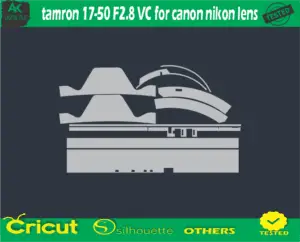 Tamron 17-50 F2.8 VC for canon Nikon lens Skin Vector Template