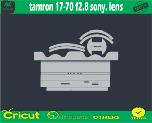 Tamron 17-70 f2.8 Sony. lens Skin Vector Template