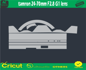 Tamron 24-70mm F2.8 G1 lens Skin Vector Template