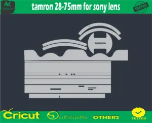 Tamron 28-75mm for Sony lens Skin Vector Template