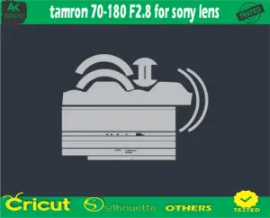 Tamron 70-180 F2.8 for Sony lens Skin Vector Template