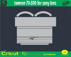 Tamron 70-300 for Sony lens Skin Vector Template