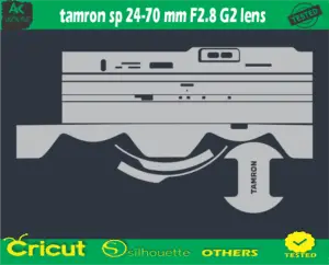 Tamron sp 24-70 mm F2.8 G2 lens Skin Vector Template