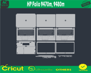 HP Folio 9470m 9480m Skin Vector Template