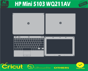 HP Mini 5103 WQ211AV Skin Vector Template