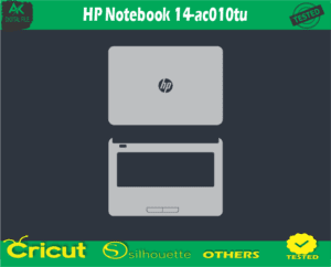 HP Notebook 14-ac010tu Skin Vector Template