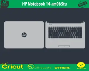 HP Notebook 14-am065tu Skin Vector Template