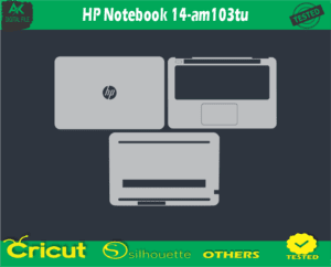 HP Notebook 14-am103tu Skin Vector Template