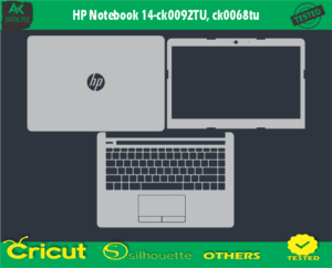 HP Notebook 14-ck0092TU ck0068tu Skin Vector Template