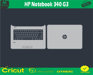 HP Notebook 340 G3 Skin Vector Template