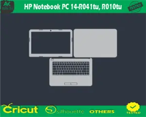 HP Notebook PC 14-R041tu R010tu Skin Vector Template