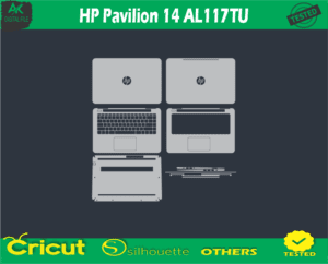 HP Pavilion 14 AL117TU Skin Vector Template