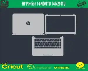 HP Pavilion 14-N001TU 14-N210TU Skin Vector Template