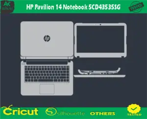 HP Pavilion 14 Notebook 5CD43535SG Skin Vector Template