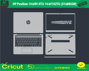 HP Pavilion 14-bf014TU 14-bf102TU (3168NGW) Skin Vector Template