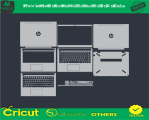 HP Pavilion 14-ce3xxx Skin Vector Template