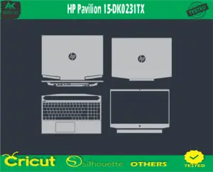 HP Pavilion 15-DK0231TX Skin Vector Template