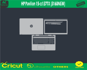 HP Pavilion 15-cc137TX (3168NGW) Skin Vector Template