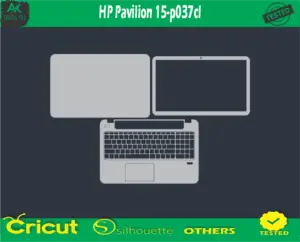 HP Pavilion 15-p037cl Skin Vector Template