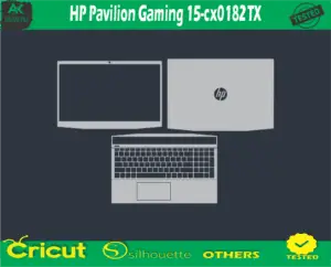 HP Pavilion Gaming 15-cx0182TX Skin Vector Template